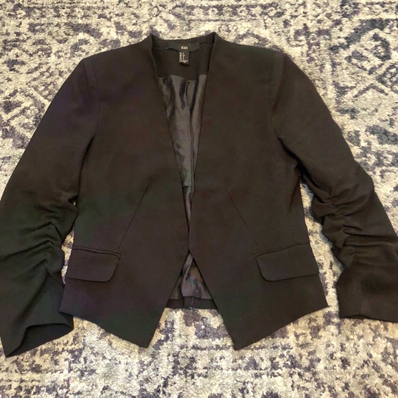 2010s Black Blazer 3/4 Sleeve - Picture 2 of 14